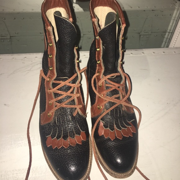 Vintage Leather Justin Boots - Picture 2 of 4